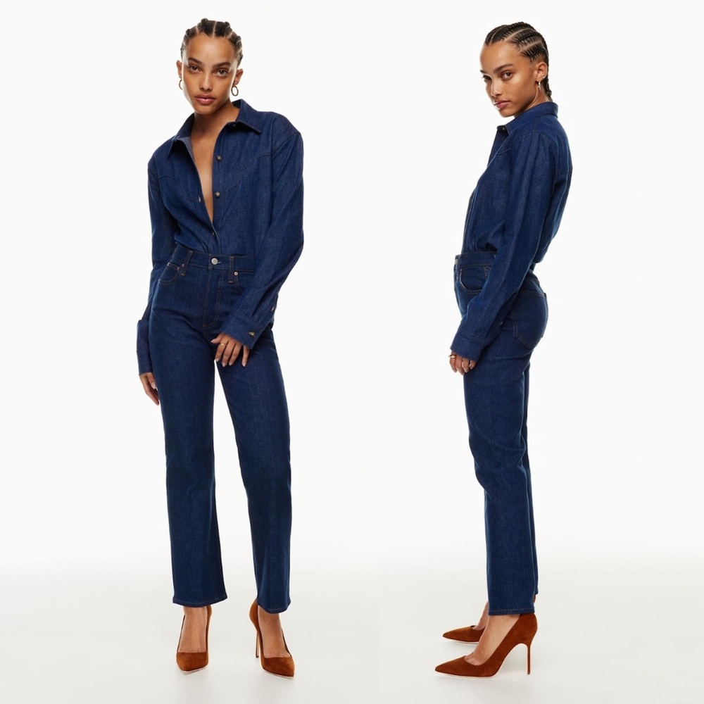 Denim Forum Arlo High Rise Straight Jeans (Aritzia) Size 31
